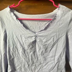 SHEIN Light Purple Long Sleeve Top